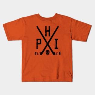 PHI Retro Sticks - Orange Kids T-Shirt